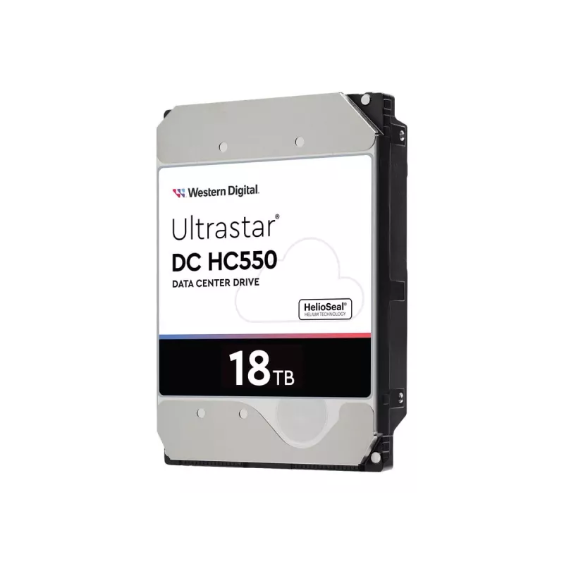 Western Digital Ultrastar DC HC550 18 TB 3.5 Inch SAS 12 Gb/s Enterprise HDD, 7200 RPM, 512 MB (0F38353 / WUH721818AL5204)