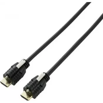 SpeaKa Professional HDMI Connection Cable HDMI-A Plug, HDMI-A Plug 3.00 m Black SP-9784188 Audio Return Channel, Gold-Plated Plug Contacts, screw-lock (SP-9784188)