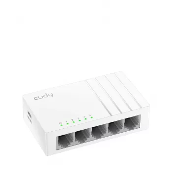 Network switch Cudy GS105U — Unmanaged 5-port Gigabit Ethernet (10/100/1000), white, 5 V