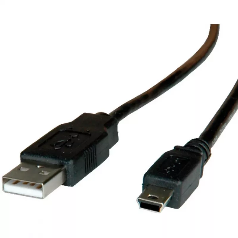 ROLINE USB 2.0 Cable, Type A - 5-Pin Mini 1,8m (11.02.8719)