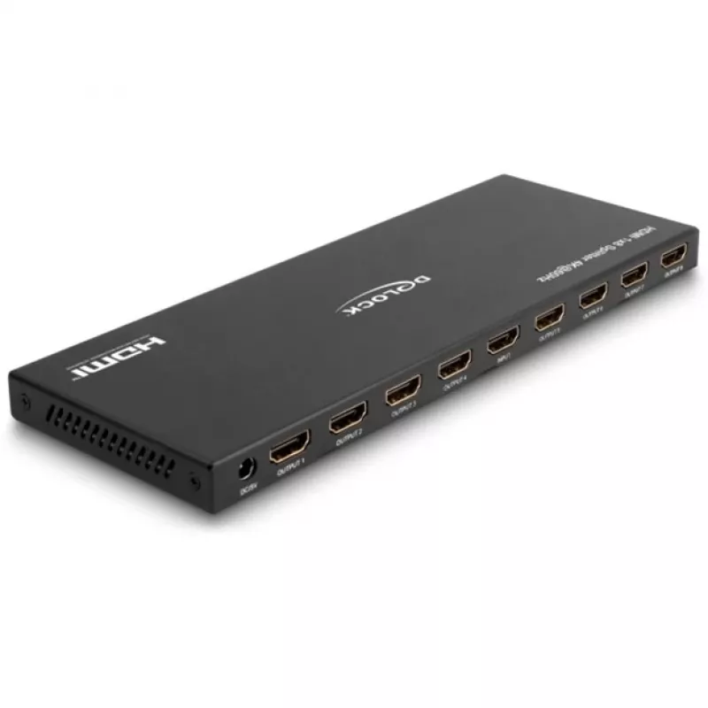 DeLOCK HDMI Splitter 1 x HDMI in to 8 x HDMI out 4K 60 Hz