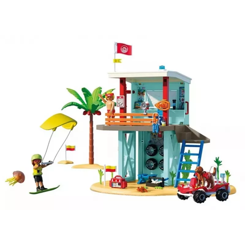 Playset PLAYMOBIL Rescue Tower and Beach Buggy 71903 – playset with tower and buggy