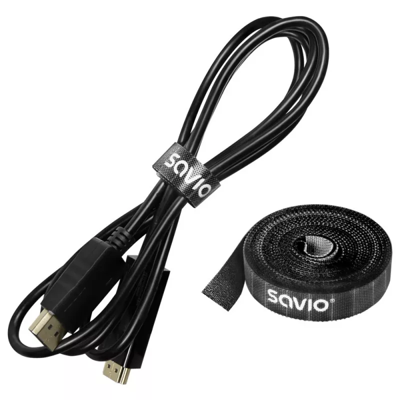 Cable holder Savio OC-06 Universal Black