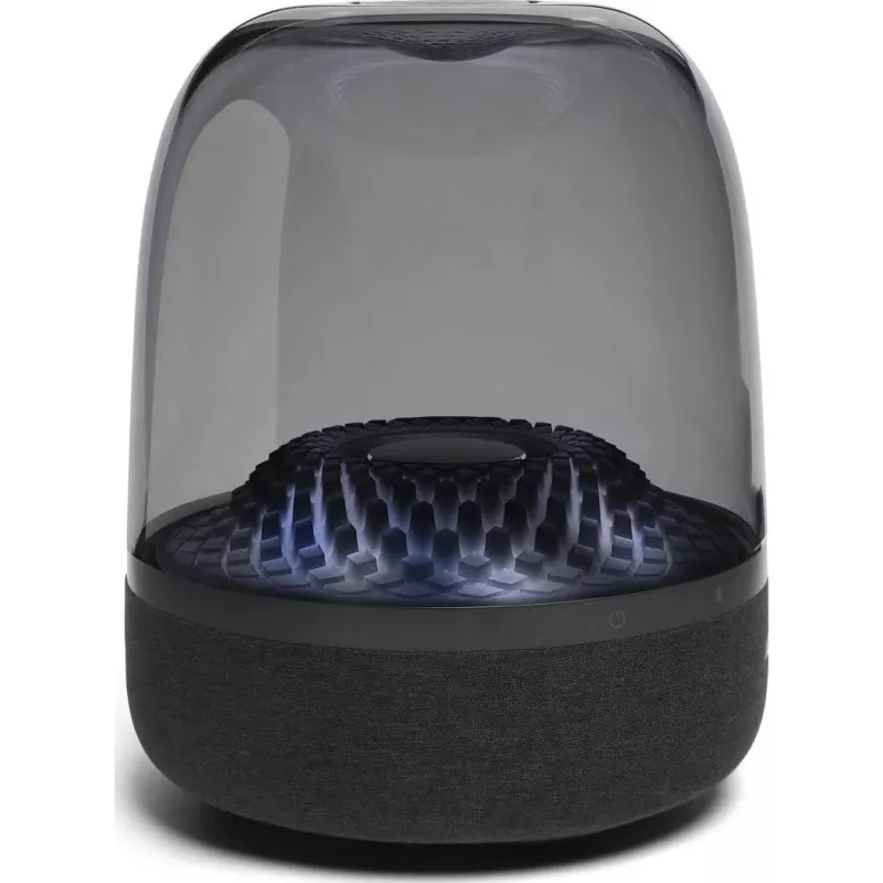 Portable wireless speaker Harman/Kardon Aura Studio 4 — 100 W, 3 drivers, 45–20000 Hz, Black/Transparent