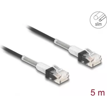 Network Cable DeLOCK RJ45 80392 Cat.6A 5m Black