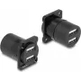 DeLOCK D-Type Module USB 2.0 Type-A 2 x female to 2 x female