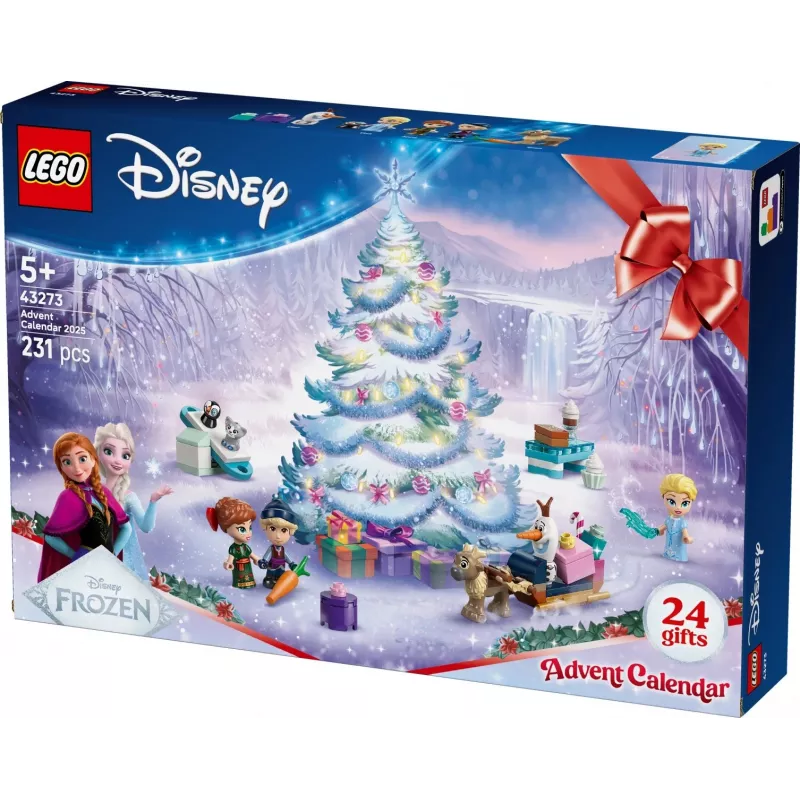 Construction toy LEGO Disney Frozen Advent Calendar 2025 set 43273 — 231 pieces, 4 minifigures, age 5+