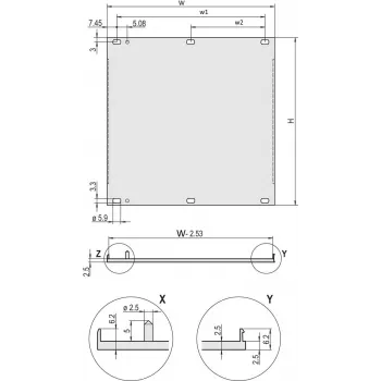 Schroff Front Panel HF 4HE 63TE (20848270)