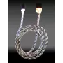 LC-POWER Cable USB-Micro-1M-8 1m black/silver,USB A auf Micro-USB (LC-C-USB-MICRO-1M-8)