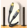 Vention optical audio cable, braided, 10 m, BLACK