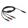 DeLOCK USB Charging Cable 3 in 1 USB Type-C to Lightning Micro USB 1 m