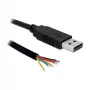 USB Cable DeLOCK USB2.0/TTL 6 1.8m Black