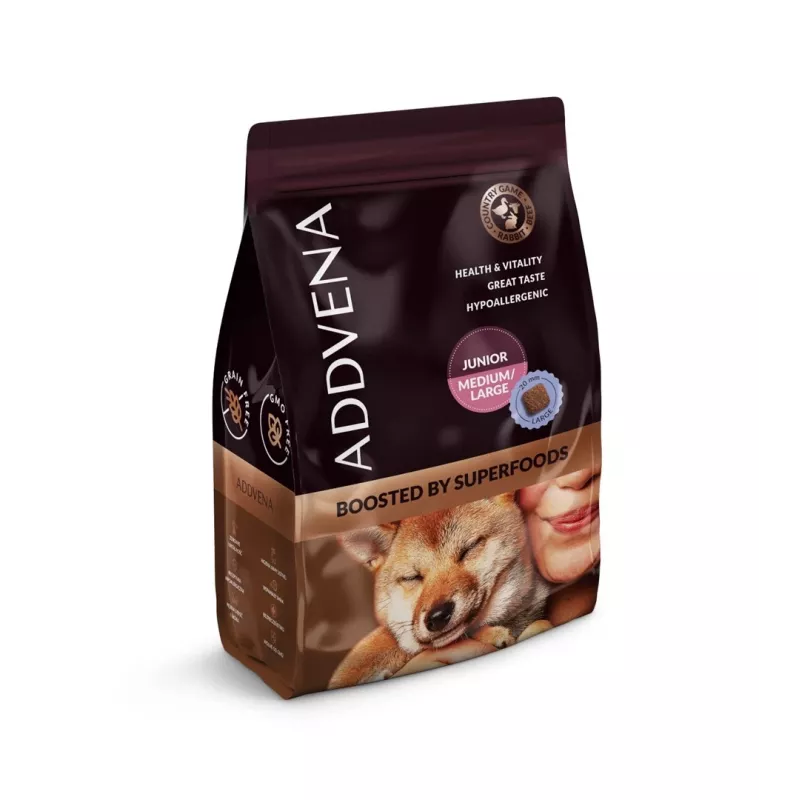 ADDVENA Boosted by superfoods Junior Medium/Large Beef - dry dog food - 2,5kg