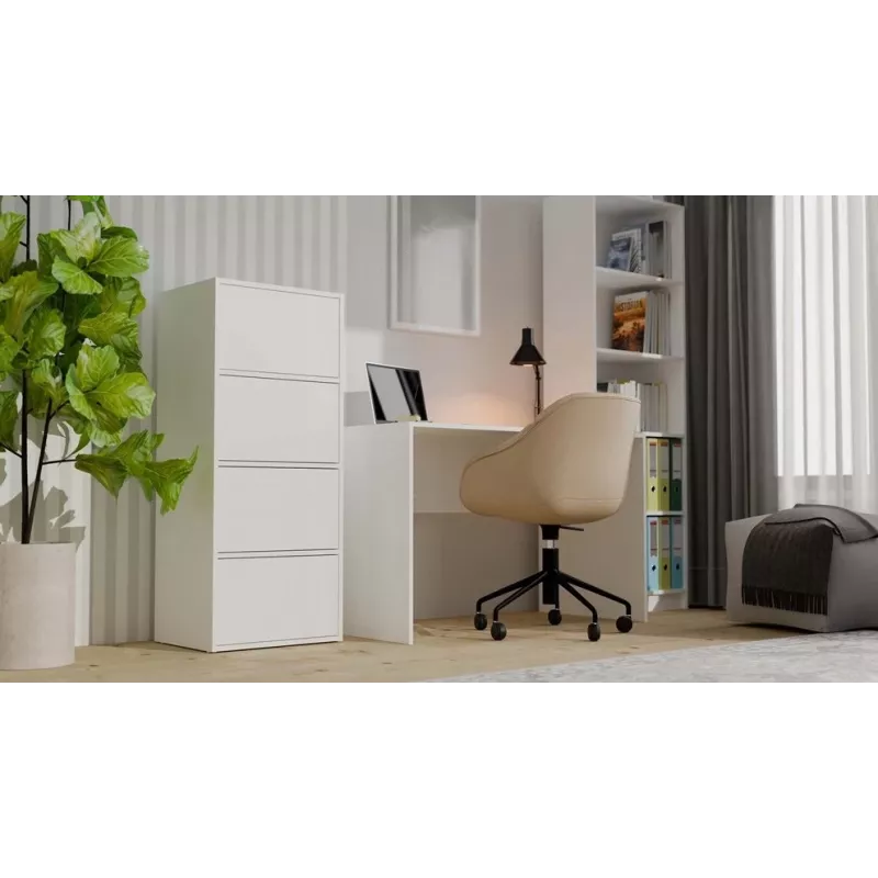 ALMA WHITE CHEST OF DRAWERS