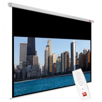 AVTEK Electric Projection Screen Video Electric 270, 4:3, viewable 195×260 cm, ceiling/wall mount, 20 cm black drop, 5 cm borders