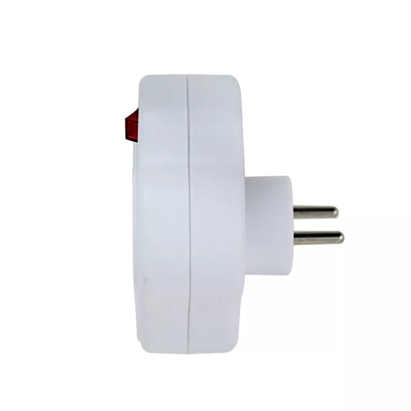 Esperanza ELK304W electrical splitter, 3 sockets with switch, white