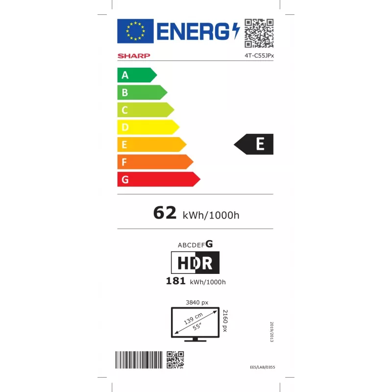 Sharp 4K Ultra HD QLED MiniLED TV | 55JP7265E | 55 | Google TV | UHD