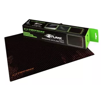 Gaming mouse pad ESPERANZA EGP103R — fabric, 400×300 mm, 3 mm thickness, patterned surface, non-slip base, black