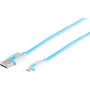 USB Cable S/CONN 14-50013 USB 2.0 2m USB A Micro-USB B Blue