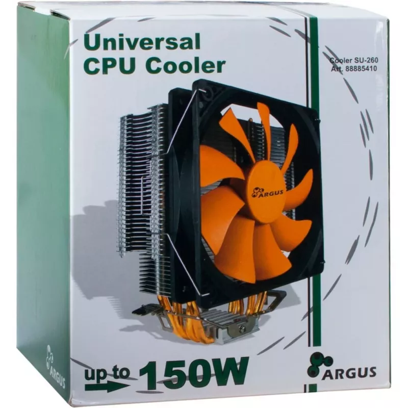 Inter-Tech Argus SU-260 - processor - Cooler - 12 cm - LGA 1150 (Socket H3) - LGA 1151 (Socket H4) - LGA 1155 (Socket H2) - LGA 1156 (Socket H) - LGA 775... - AMD A - Intel® Celero