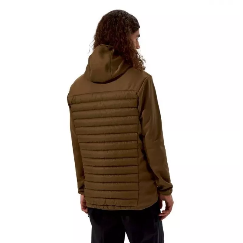 Men's Berghaus Hooded Hybrid Jacket size M brown