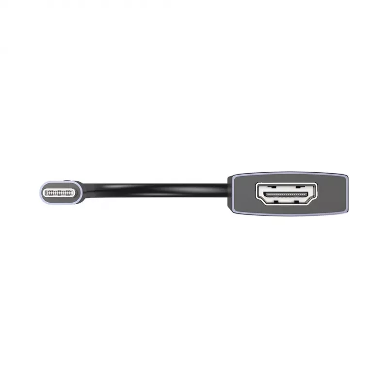 USB-C hub Unitek H1124AGY01 with 100W PD, HDMI 2.0, 2x USB‑A, 2x USB‑C, SD/microSD reader — aluminium