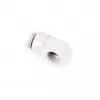 Compression L-Connector Alphacool 17619 G1/4 AG to IG rotatable, white