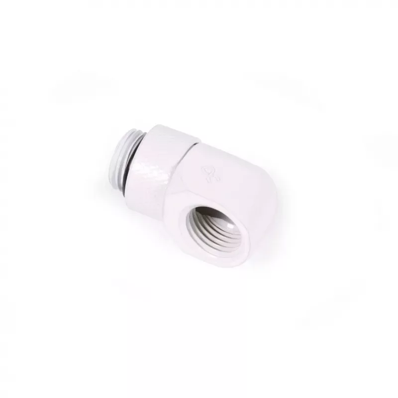 Compression L-Connector Alphacool 17619 G1/4 AG to IG rotatable, white