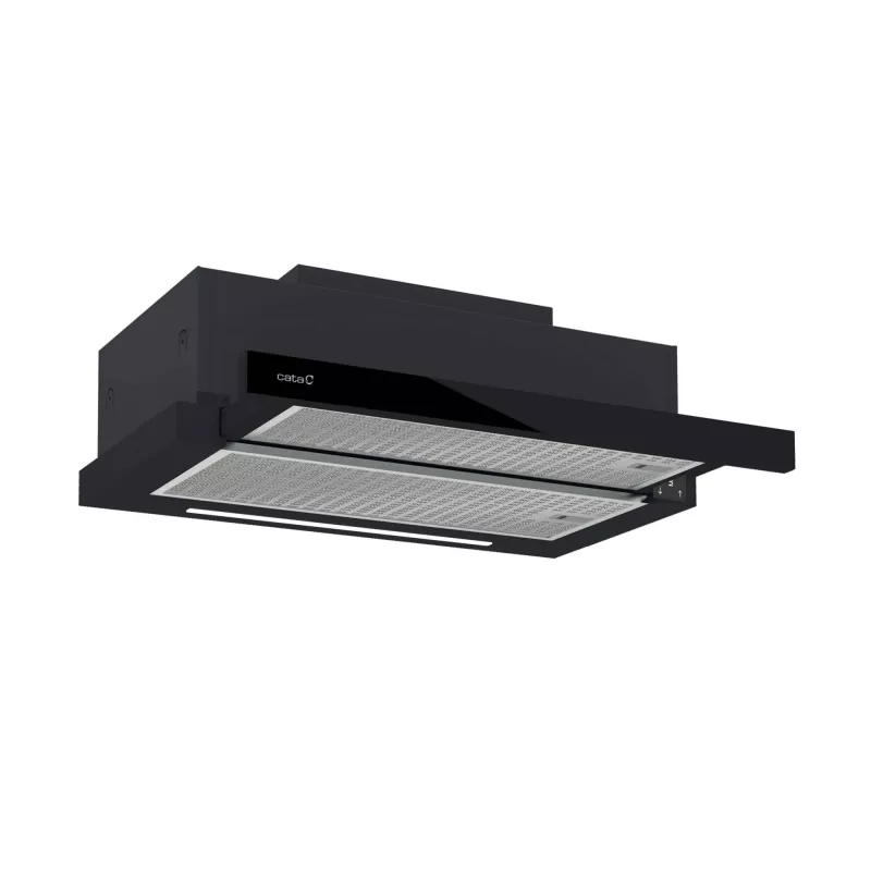 Semi built-in (pull out) range hood CATA TFH 6830 GBK — 600 mm, 600 m³/h, Black, Touch control