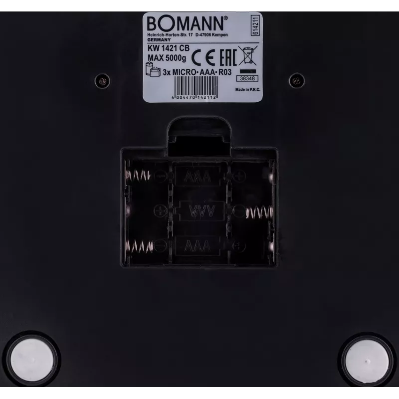Bomann KW 1421 CB - LCD - Black - Stainless Steel - 160 X 230 X 18 Mm - 18 Mm - AAA - Stainless Steel (614211)
