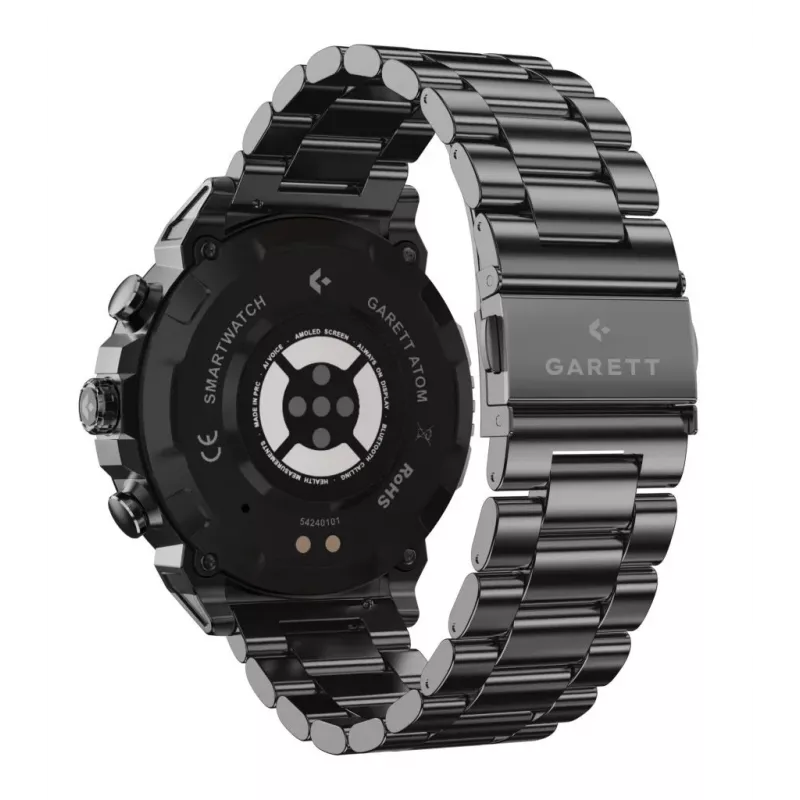 Smartwatch Garett Atom Black Steel