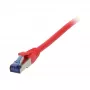 Patch cable RJ45 - CAT6A 500Mhz - 0.15m - red - S-STP(S/FTP) - TPE/LSZH(Superflex) - AWG26 - Synergy