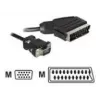 Video cable adapter DeLOCK 65028 SCART (21-pin) to VGA (D-Sub) 2 m