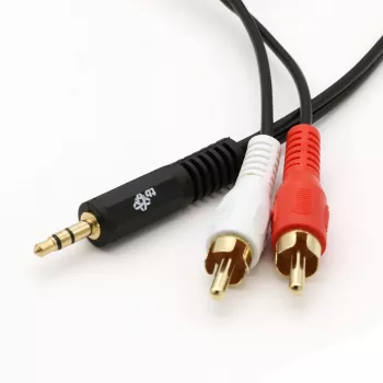 TB Cable 3,5mm MiniJack -2x RCA M/M 1,5m (AKTBXAJ2RCA150B)