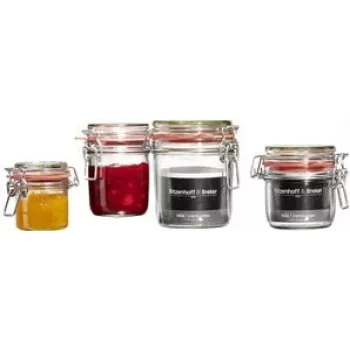 Storage jar ritzenhoff & breker MIA 370 ml glass with metal clip closure