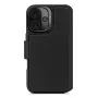 Leather case for iPhone 16, black