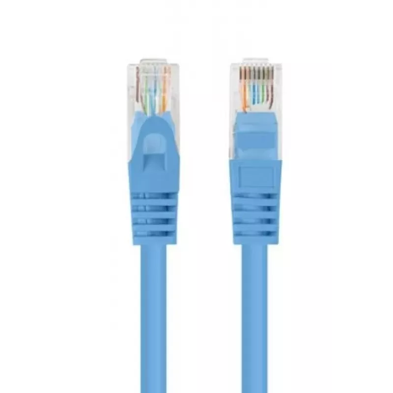 PATCHCORD Cat.5E UTP 1.5M Blue FLUKE PASSED LANBERG 10-PACK