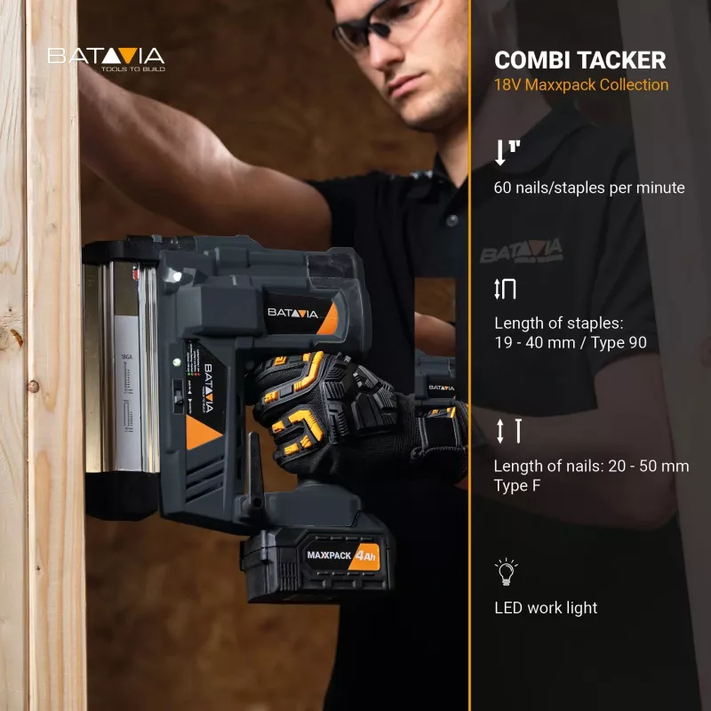 Batavia B.V. | 18V combi staple gun - Without Battery and Charger