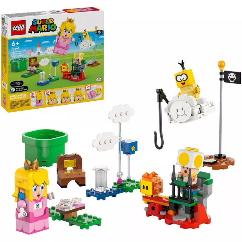 Construction Toy LEGO 71441 Super Mario Interactive LEGO Peach figure set, compatible LEGO system