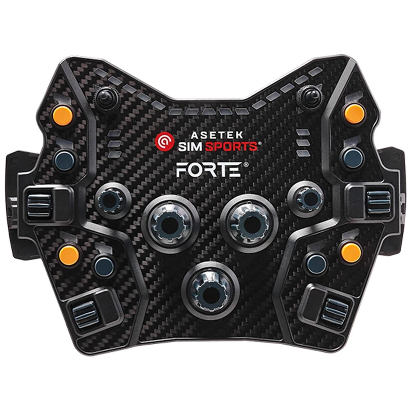 Button Box Asetek SimSports Forte GT — compact racing control panel with configurable buttons and rotary encoders