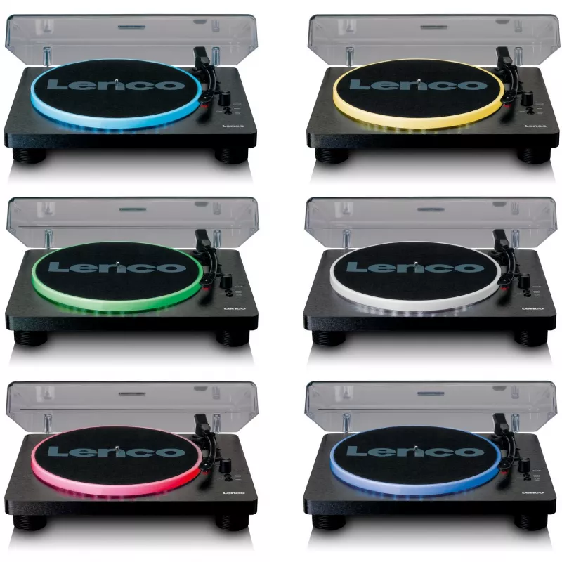 Lenco LS-50LED - Turntable - 4 Watt (total) - Black (A004784)