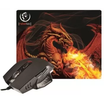Rebeltec Red Dragon - optical mouse - 6 Boutons - wired - USB
