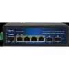 Industrial PoE Switch ALLNET ALL-SGI8106PMJ-BT — 6-port (4 PoE+), rugged metal chassis
