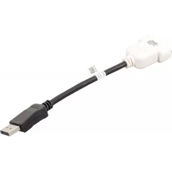 DisplayPort to DVI-D Cable DELL 023NVR 0.23m Black White