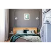 Activejet Classic single wall lamp - IRMA nickel E27 for the living room