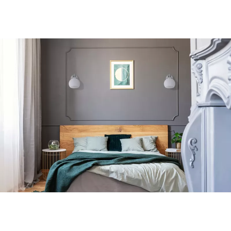 Activejet Classic single wall lamp - IRMA nickel E27 for the living room