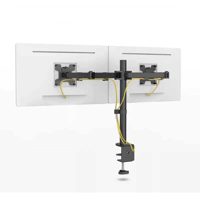 Dual monitor desk mount MONTIS Dual Monitor Mount Everest MT015, 13–27 inch, 2 arms, max 16 kg, VESA 75x75–100x100, black