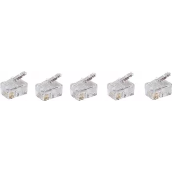 Wire Connector ShiverPeaks BS72039-R5 RJ-10 Male Straight 5 pcs