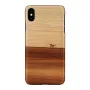 Phone case man and wood for iPhone XS Max — black protective cover