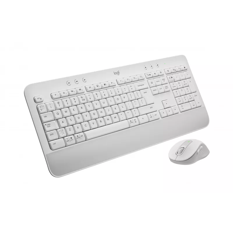 Logitech Signature MK650 for Business - Keyboard-and-Mouse-Set - Wireless - 2.4 GHz, Bluetooth LE - QWERTZ - Czech - Off-White